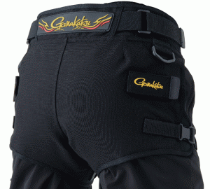 がまかつ CORDURA(R) ヒップガード (ローバックタイプ) GM-3727 ブラック Mサイズ / 磯釣り ウェア