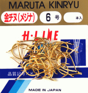 金龍鉤 チヌ メジナ 徳用 金 3号 46本入  / チヌ グレ 鈎 釣り針 / 釣具 / メール便可