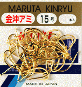 金龍鉤 オキアミ専用 徳用 38本入 金 12号 / 釣り針 / 釣具 / メール便可