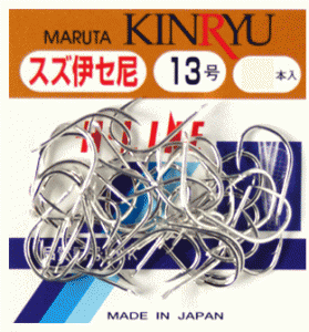 金龍鉤 伊勢尼 Lパック 錫 8号 48本入  / 釣り針 / 釣具 / メール便可