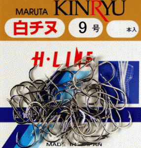 金龍鉤 チヌ 白 徳用 3号 60本入  / チヌ鈎 釣り針 / 釣具 / メール便可