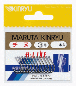 金龍鉤 チヌ 白 徳用 3号 46本入  / チヌ鈎 釣り針 / 釣具 / メール便可