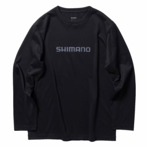 シマノ ドライロゴTシャツ ロングスリーブ SH-022W ブラック Lサイズ (SP)