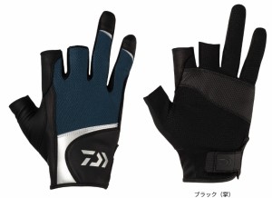 ダイワ ソルトゲームグローブ 3本カット DG-7224 マジョリカブルー Lサイズ / 手袋 ウェア daiwa 釣具 メール便可