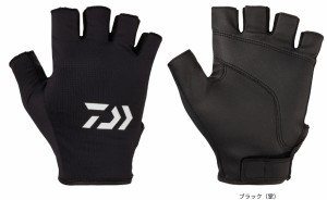 ダイワ 吸水速乾グローブ 5本カット DG-6524 ブラック Sサイズ / 手袋 ウェア daiwa 釣具 メール便可