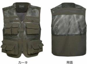 フィッシングベスト FJ-D169 ファインジャパン カーキ Mサイズ / ウェア 釣具