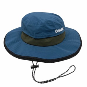 サンライン メッシュシールドハット CP-4023 ブルー×カーキ フリーサイズ / 帽子