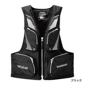 シマノ ネクサス NEXUS フローティングベスト VF-142Q ブラック 2XL / 救命具 / 釣具 / shimano