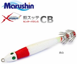 マルシン漁具 イカメタル用 鉛スッテ CB 30号 赤白 / SALE / メール便可