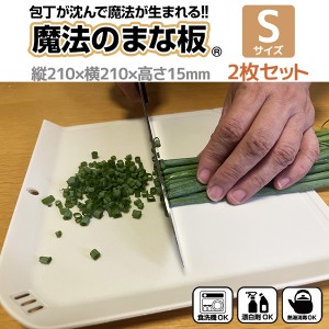 魔法のまな板 Sサイズ 2枚セット ‐ まな板 ゴム製 カッティングボード 除菌 衛生 軽い 薄い 薄型 食洗機 熱湯消毒 刃こぼれ キャンプ ア