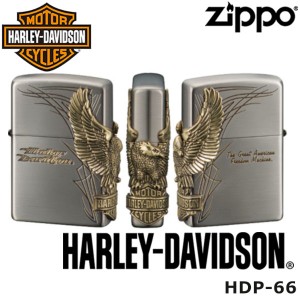 日本限定 正規品 ZIPPO HARLEY-DAVIDSON HDP-66 サイドメタル 真鍮 ジッポーライター ジッポー ジッポライター ジッポ Zippo ハーレー ダ