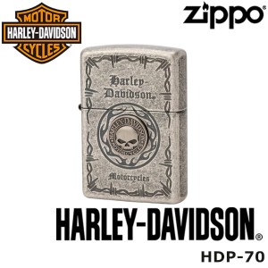 日本限定 正規品 ZIPPO HARLEY-DAVIDSON HDP-70 Sメタル スカル ジッポーライター ジッポー ジッポライター ジッポ Zippo ハーレー ダビ