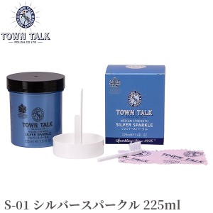 ジュエリークリーナー シルバースパークル TOWN TALK S-01 225mL‐英国製 タウントーク シルバー 銀製品 洗浄液 洗浄 汚れ落とし 液体 メ