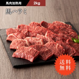 ≪ 送料無料 ≫ フジチク 馬 ハラミ カクマク 焼肉用 2kg 13〜14人前 肉 馬肉 加熱用 バーベキュー BBQ お取り寄せ グルメ 熊本 産地直送