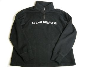 2016FW Supreme/シュプリーム/Jacquard Athletic Half Zipジャガード アスレチック ハーフジップ/プルオーバー/PULLOVER/ブラック黒/サイ