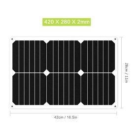 カーソーラーチャージャー 18w Allpowers ソーラーパネル 18v 12v Sunpower 高効率 超薄型 ポータブル 防水 太陽光パネル バイク 自動車 の通販はau Pay マーケット アレイズ店