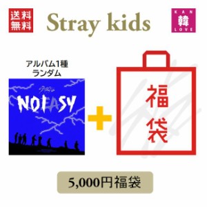 STRAY KIDS CD アルバム「NOEASY」福袋 5,000円★CD1種ランダム+グッズ+文具 SKZ ストレイキッズ /おまけ：生写真1+トレカ1+サンキューカ