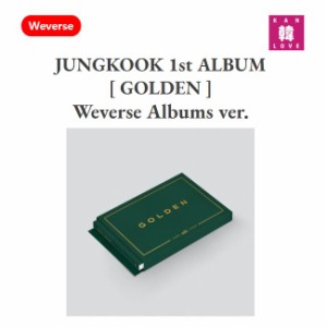 JUNGKOOK 1st ALBUM GOLDEN (Weverse Albums ver.) アルバム ジョングク グク 防弾少年団 /おまけ：生写真+トレカ(8809962361103-01)