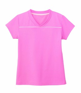 VネックTシャツ 男女兼用  HM1589-9 ストロベリーピンク カーシーカシマ 