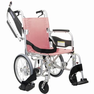 超軽量車いす（介助用）ふわりす＋ すみれパープルNo．97 KPF16-40SB 1台 カワムラサイクル 24-6617-0102