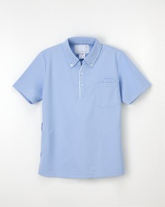 ナガイレーベン ニットシャツ CX-2487 サイズS ブルー