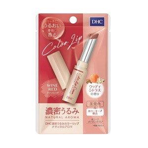 【ＤＨＣ】 濃密うるみカラーリップ ナチュラルアロマ ワインレッド ウッディシトラスの香り 1.5g 【化粧品】