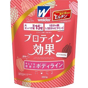 【森永製菓】 ウイダー プロテイン効果 ソイカカオ味 660g 【健康食品】