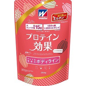 【森永製菓】 ウイダー プロテイン効果 ソイカカオ味 264g 【健康食品】