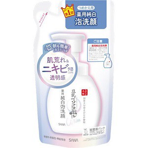 【常盤薬品工業】 サナ なめらか本舗 薬用純白泡洗顔 つめかえ用 180mL 【化粧品】