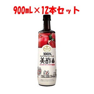 【シージェイジャパン】 美酢 (ミチョ) ざくろ 900mL×12本セット 【フード・飲料】