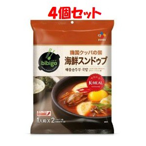 【CJ FOODS JAPAN】 bibigo 韓国クッパの素 海鮮スンドゥブ 47.4g×4個セット 【フード・飲料】