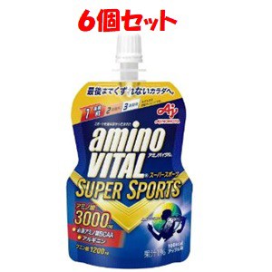 【味の素】 味の素 アミノバイタルＳＵＰＥＲ　ＳＰＯＲＴＳ　１００ｇ×６個セット 【健康食品】