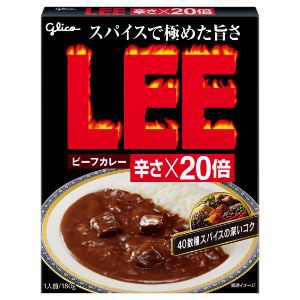 「江崎グリコ」　ビーフカレーＬＥＥ辛さ×２０倍　　180G×10個セット　