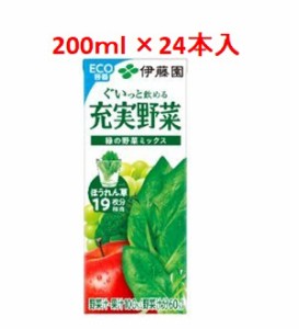 「伊藤園」　充実野菜緑の野菜　1ケース(24本入)　200ｍl