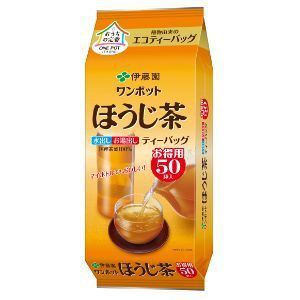 「伊藤園」　ワンポットエコティーバッグほうじ茶　50袋