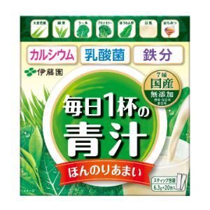 「伊藤園」　粉末毎日１杯の青まろやか豆乳ミックス　20包