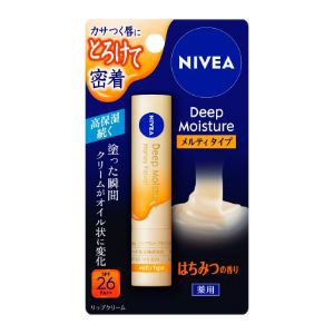 【花王】 ニベア ディープモイスチャーリップ メルティタイプ はちみつの香り(2.2g) (医薬部外品)【日用品】