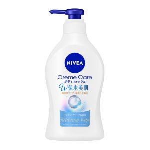 「花王」　ニベア　クリームケア　ボディウォッシュ　Ｗ保水美肌　リラクシングソープの香り　ポンプ　470ml