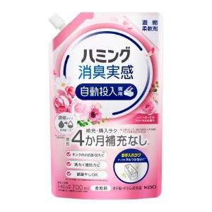 「花王」　ハミング消臭実感自動投入専用　ふわりローズ＆フローラルの香り　700ml