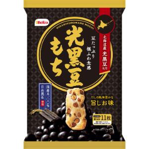 「栗山米菓」　光黒豆もち　65g×12個セット　