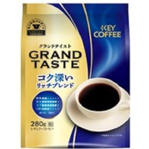 「キーコーヒー」　グランドテイスト　コク深いリッチブレンド（粉）　280ｇ×6個セット　