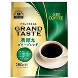 「キーコーヒー」　グランドテイスト　濃厚なビターブレンド（粉）　280ｇ×6個セット　