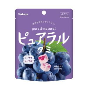 「カバヤ食品」　ピュアラルグミぶどう　58ｇ×8個セット　