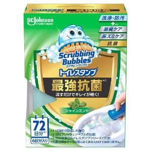 「ジョンソン」　スクラビングバブル　トイレスタンプ最強抗菌　本体　シャインミント　38ｇ