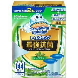 「ジョンソン」　スクラビングバブル　トイレスタンプ最強抗菌　付け替　シャインミント　38ｇ×2P