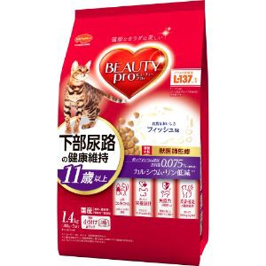 【日本ペットフード】 ビューティープロ キャット 猫下部尿路の健康維持 11歳以上 1.4kg 【日用品】