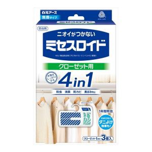 【白元アース】 ミセスロイド クローゼット用 1年防虫(3個入) 【日用品】