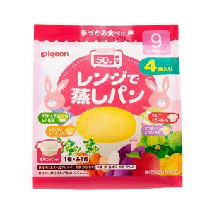 【ピジョン】 レンジで蒸しパン 4個 【フード・飲料】