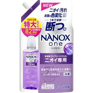 「ライオン」　ＮＡＮＯＸ　ｏｎｅ　ニオイ専用　つめかえ用特大　820g