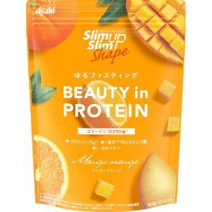 【アサヒグループ食品】 スリムアップスリムシェイプ BEAUTY in PROTEIN マンゴーオレンジ(300g) 【健康食品】